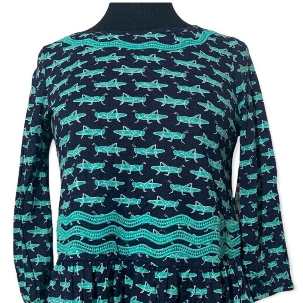 Crown and Ivy Petite Peplum  Grasshopper Tunic Top